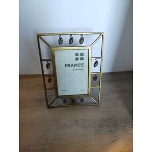 Frame Unlimited CBK Brass Patina 4 x 6 Photograph Decorative Vintage Art Deco